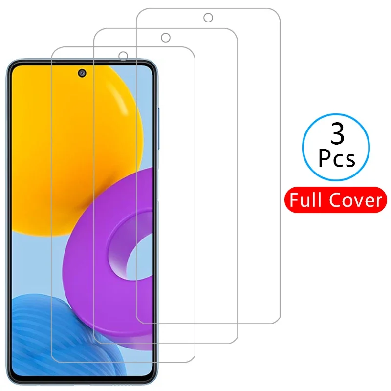 Protector de pantalla para Samsung M52 5g, vidrio templado protector para Samsung Galaxy M02 M02s M12 M22, 3 uds.