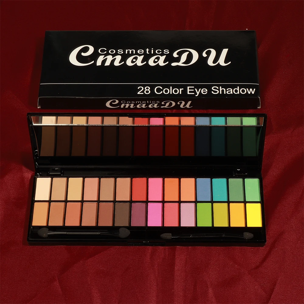 28 color matte pearl eyeshadow palette