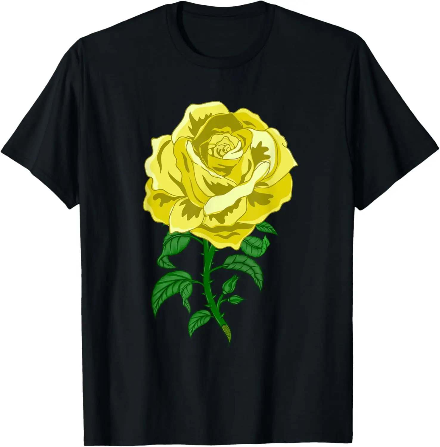 Gráfico de rosa amarilla - Camiseta de rosas de flores botánistas de jardinero de jardín