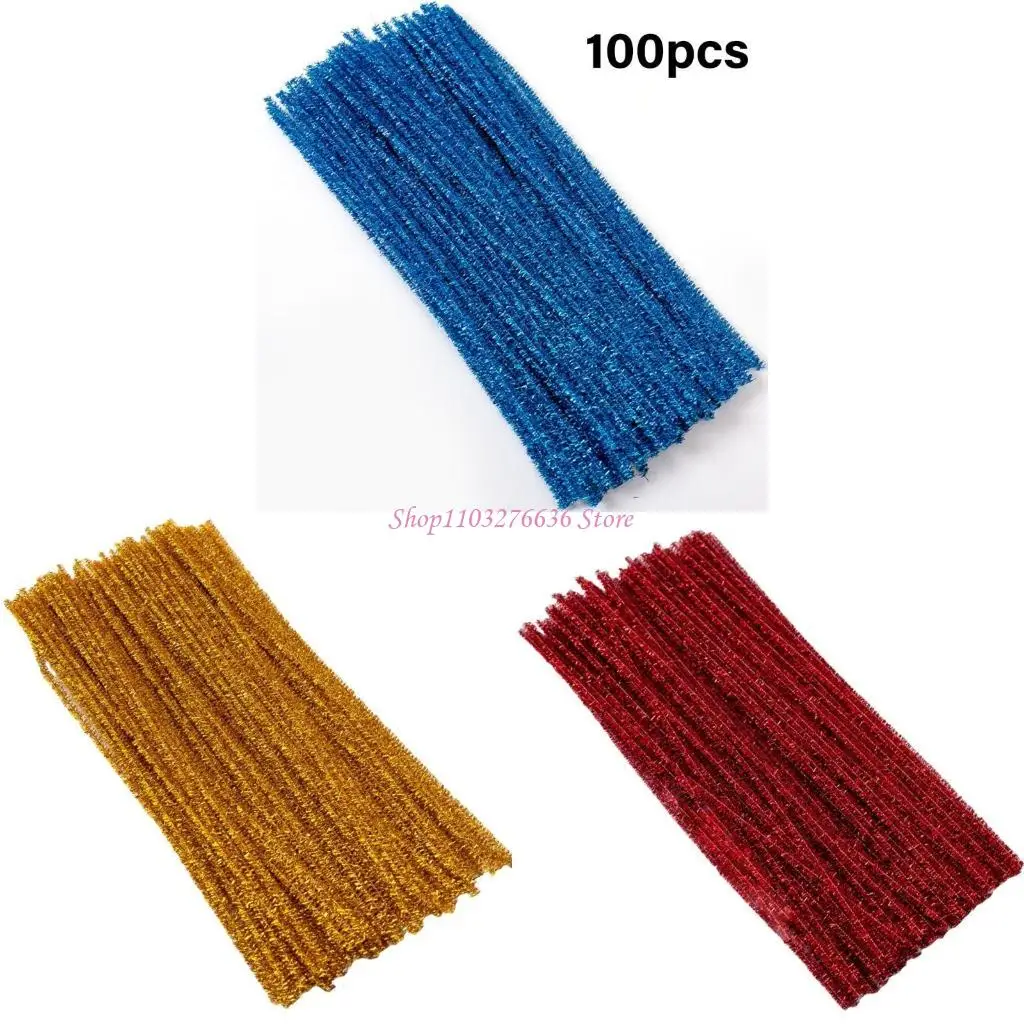 

R6FD Pipe Cleaners for DIY Craft Furry Stems Handmade Twist Rod Braiding Wire