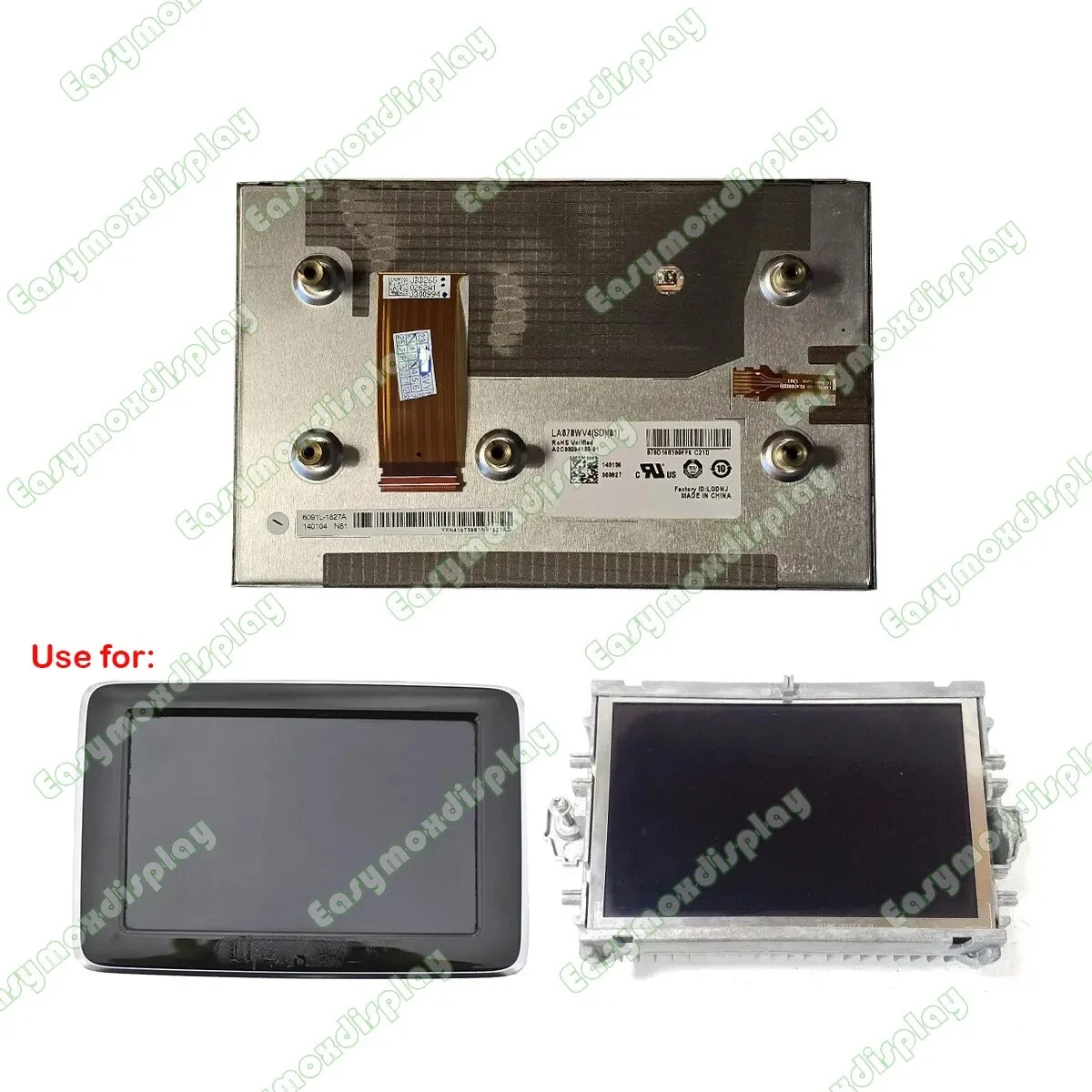 

7" Car Navigation LCD Display for 2011-2014 Mercedes-Benz C-Class W204 GLA Radio Multimedia Center Console Information Screen