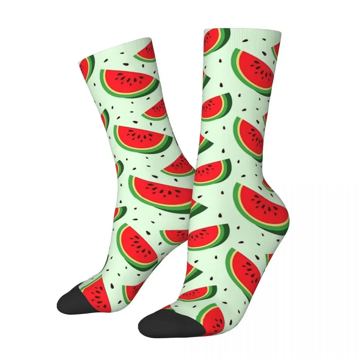 Cute Watermelon Slices Socks Harajuku High Quality Stockings All Season Long Socks Accessories for Man's Woman Birthday Present