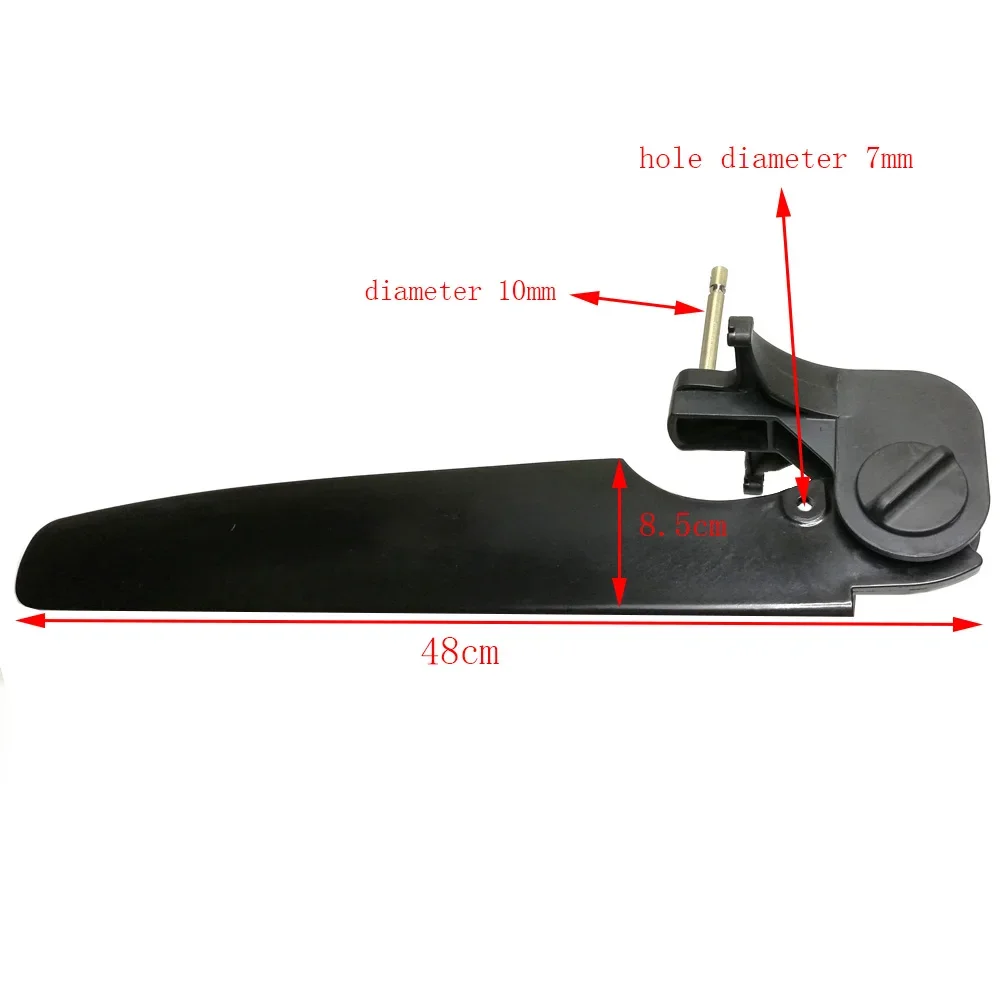 Nylon Plastic Watercraft Canoe Kayak Rudder Blade Boat Tail Foot Control Direction Kits Steering System Part