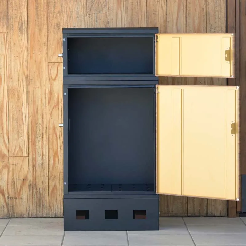 Outdoor use weatherproof freestanding mailbox lockable anti-theft parcel box
