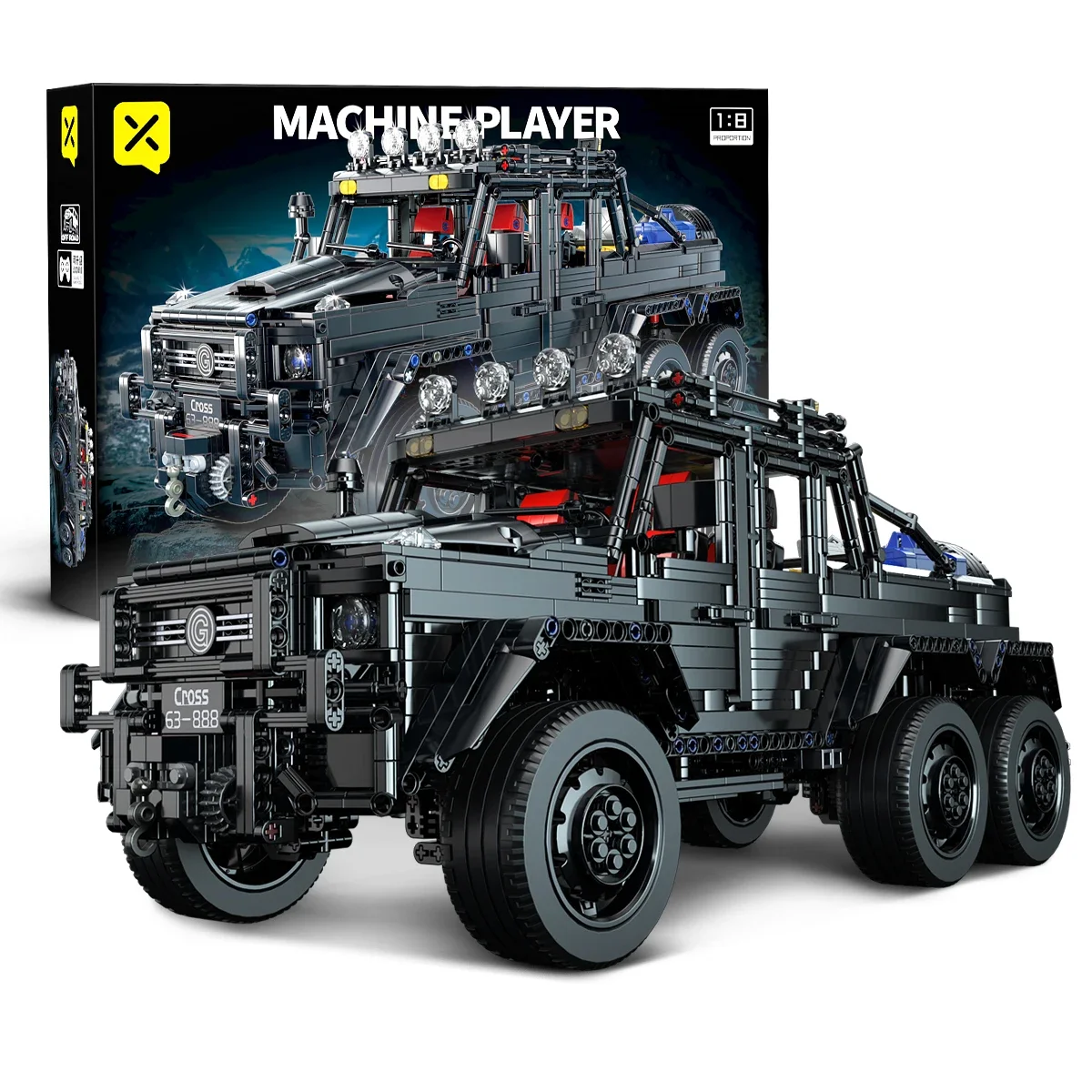 プレミアム 3224 個ブラックオフロード車ビルディングブロック組み立てモデルおもちゃ子供大人のための車の組み立てクールな誕生日プレゼント