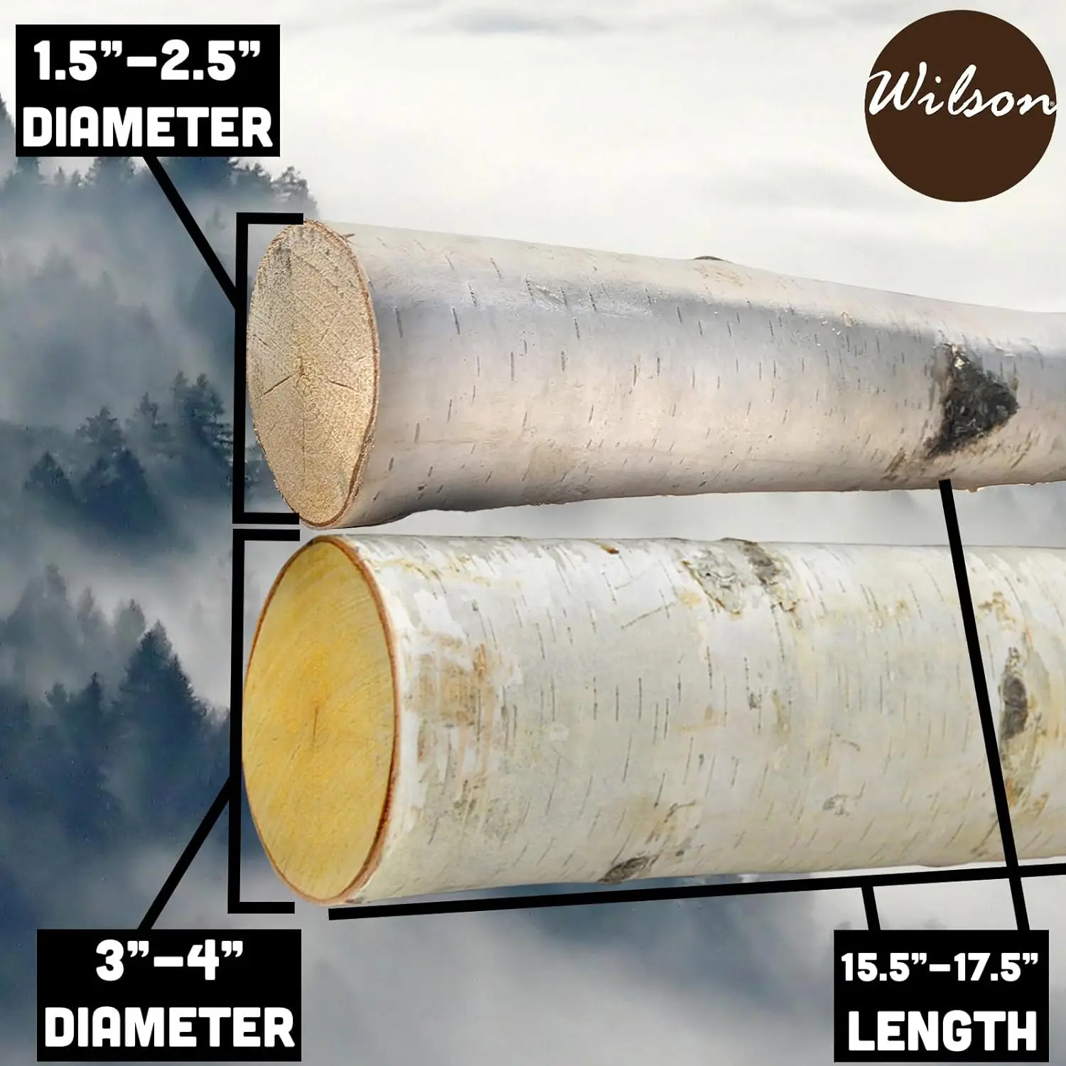 Decorativos White Birch Logs, Madeira Natural, 15.5-17.5 em Comprimento 1.5-4 em Comprimento Chuveiro Esfregar Escova A Seco, Escova De Banho, Conjunto De 6