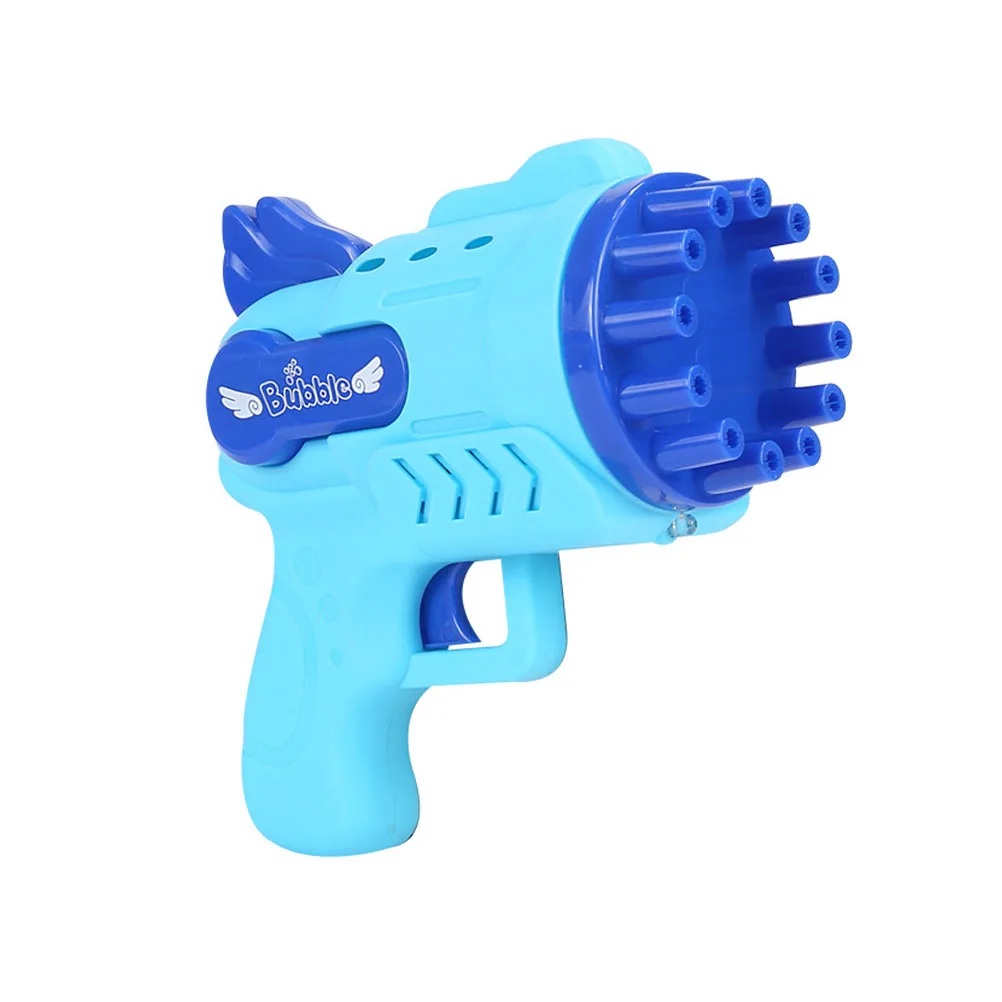 Máquina de burbujas de juguete, soplador de burbujas eléctrico para niños, juguete brillante de plástico de Color brillante, regalo de cumpleaños, recuerdo de fiesta