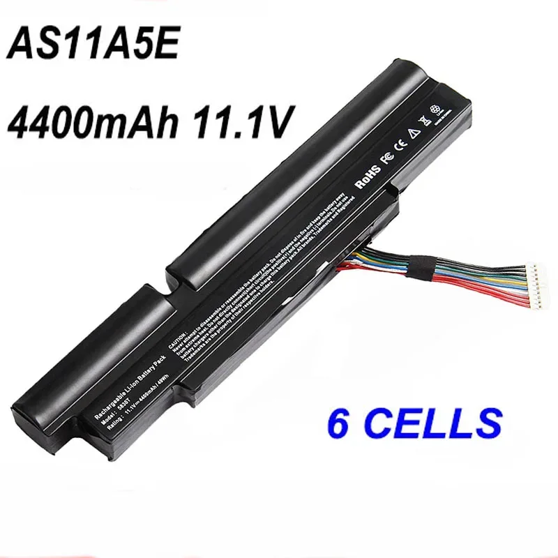 Batería AS11A5E AS11A3E AS10B5E de 6 celdas, 4400mAh, 11,1 V, para portátil Acer Aspire TimelineX 4830T 5830T 3830TG 4830TG 5830TG ﻿