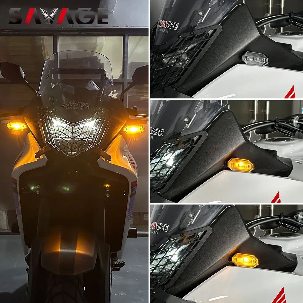 For Honda XL750 Transalp 750 2023-2024 LED Turn Signal Light Indicator Blinker DRL Lamp NT1100 CRF1100L Africa Twin 1100 2022