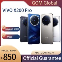 The latest phones  VIVO X200 Pro Dimensity9400 90W SuperVOOC 30W inalámbrico 6000mAh 50MP cámara trasera