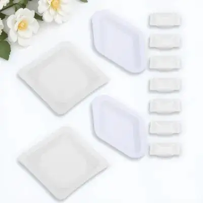 

100Pcs Weighing Powder Tray Plastic Laboratory Weighing Boats Portable Lightweight Accurate Measuring Equipment