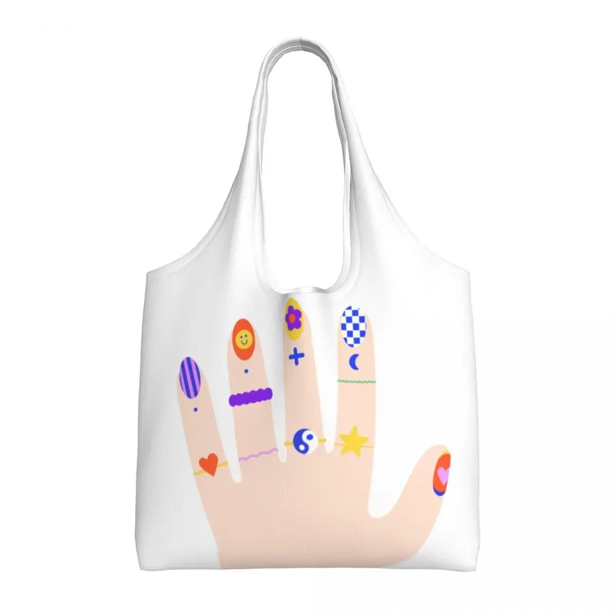 Accessorize Shopping Canvas Bag Women Recycling Large Capacity Grocery Street Mmural Art Eldridge Shopper Tote Bags Handbags