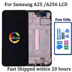 AMOLED For Samsung A25 A256 LCD Display With Touch Screen Digitizer For Samsung A25 A256B A256E A256U LCD