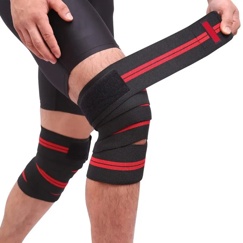 Sports Elastic Bandage Knee Pads For Squatting, Weightlifting, Winding, And Pressure Leg Protectors