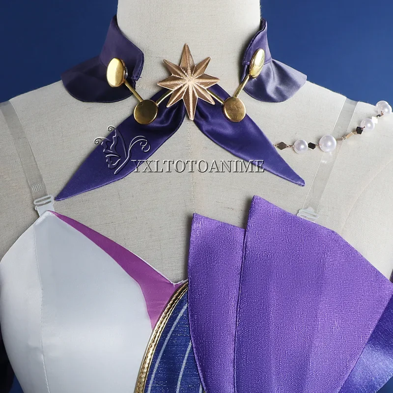 Hookai star rail Robin cosplay costume full set Robin cosplay costume dress uniform Robin cosplay wig shoes