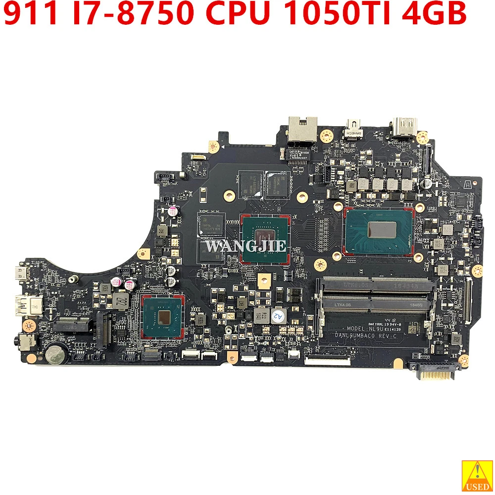 Imagem -01 - Lenovo-placa-mãe do Portátil Thunderobot 911 Gráfico 4g Danl9umbac0 I78750 Cpu 1050ti 4gb I79750h Gtx1050 100 Testado ok