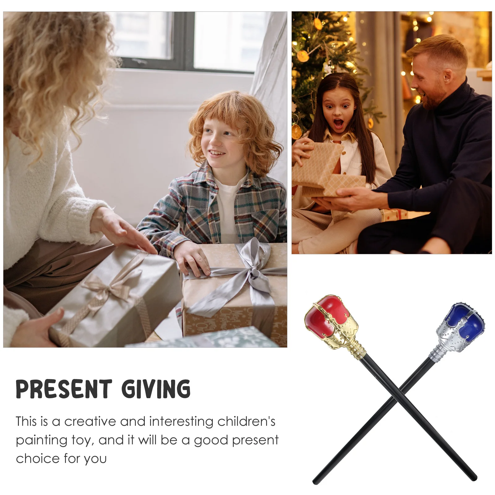 ไม้เท้าราชามงคล 2 ชิ้น สำหรับงานฮาโลวีน งานวันเกิด ชุดแฟนซี ตกแต่ง งานละคร งานเต้นรำสวมหน้ากาก คอสเพลย์ ใช้ได้ทั้งชายและหญิง