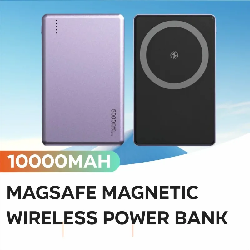 

Magsafe Magnetic Wireless Power Bank Mini Thin 5000mAh Mobile Power Bank