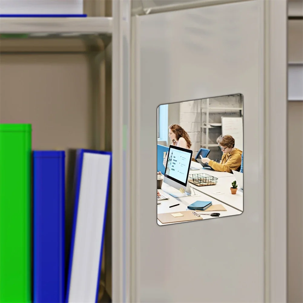 For Dorms For Kitchens School Locker Mirror Magnetic Locker Mirror Kitchen 12.7x17.8cm Secure Magnetic Mounting