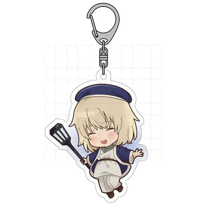 Game Marsilla Marcille Marushiru Chilchack Chilchuck Senshi Laius Keychain Doll Anime Acrylic Keyring Pendant for Gift