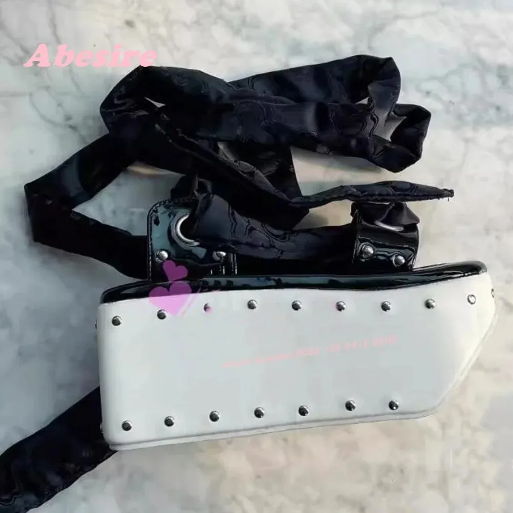 

Rivet Patchwork Lace-Up Tank Sole Sandals Peep Toe Platform Slingback Shoes for Women Lolita Sweet Cute Party Fashion Shoes New