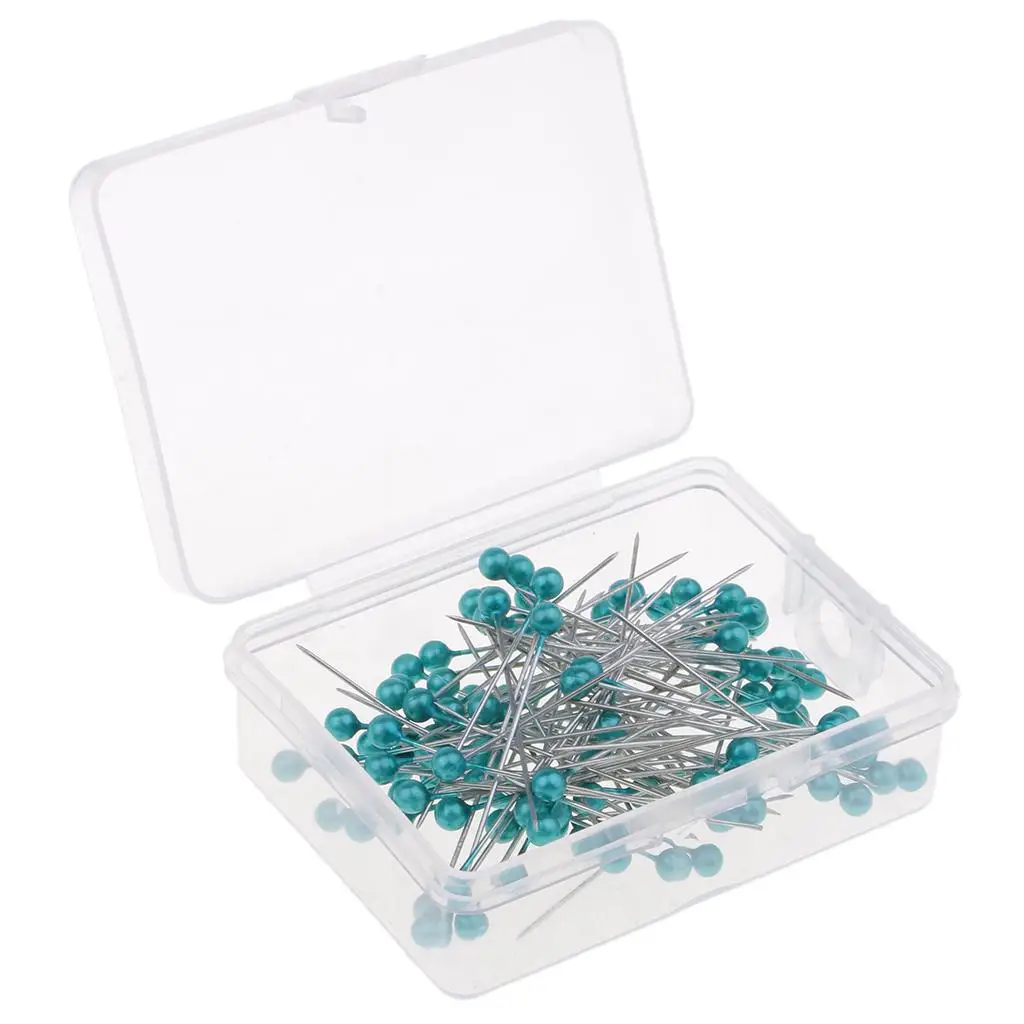 Set of Pearlized Head Pins in Bright Tones to Create Personalized Jewelry