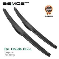 BEMOST Car Wiper Blades For Honda Civic Sedan/Saloon/9 Hatchback Tourer Europe/Coupe 1998 To 2016 Fit U Hook/Push Button Arm