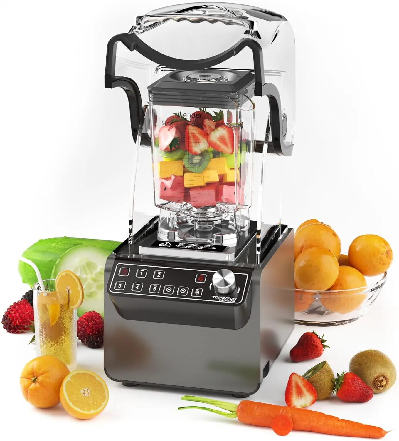 l Blender 70oz 3.5 hp 5 Programmable Function,Quiet Blender with Digital Waterproof Touchpad and Quiet Sound Enclosure