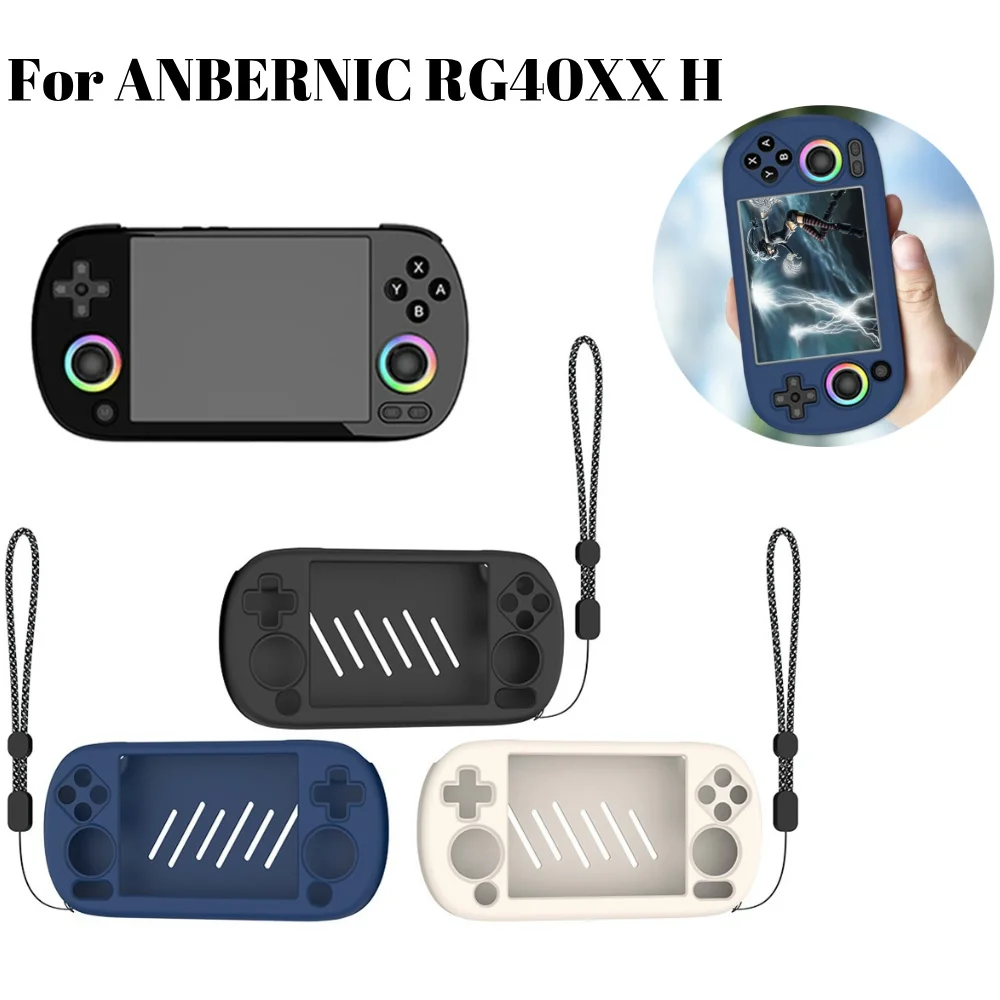 

Silicone Protective Case Shockproof Waterproof Sweatproof Portable Organizer Bag Game Console Case for ANBERNIC RG40XX H