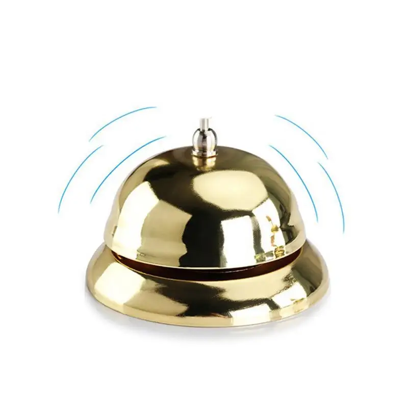 TKSE Cloche d'Appel en Métal Anti-Rouille, Cloche de Service de Bureau, Cloche de Bureau pour Écoles, Restaurants, Réceptions, Hôpitaux