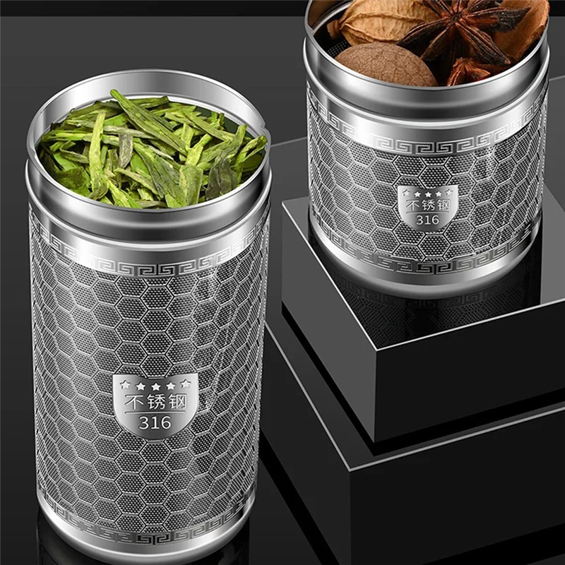 【Must-Haves】316 Stainless Steel Honeycomb Texture Tea Filter Teapot For Brewing Tea, Tea Compartment And Water Separation