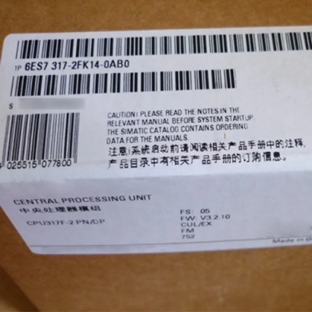 Brand New in Box Sealed For Siemens 6ES7 317-2FK14-0AB0 Control Module 6ES7317-2FK14-0AB0