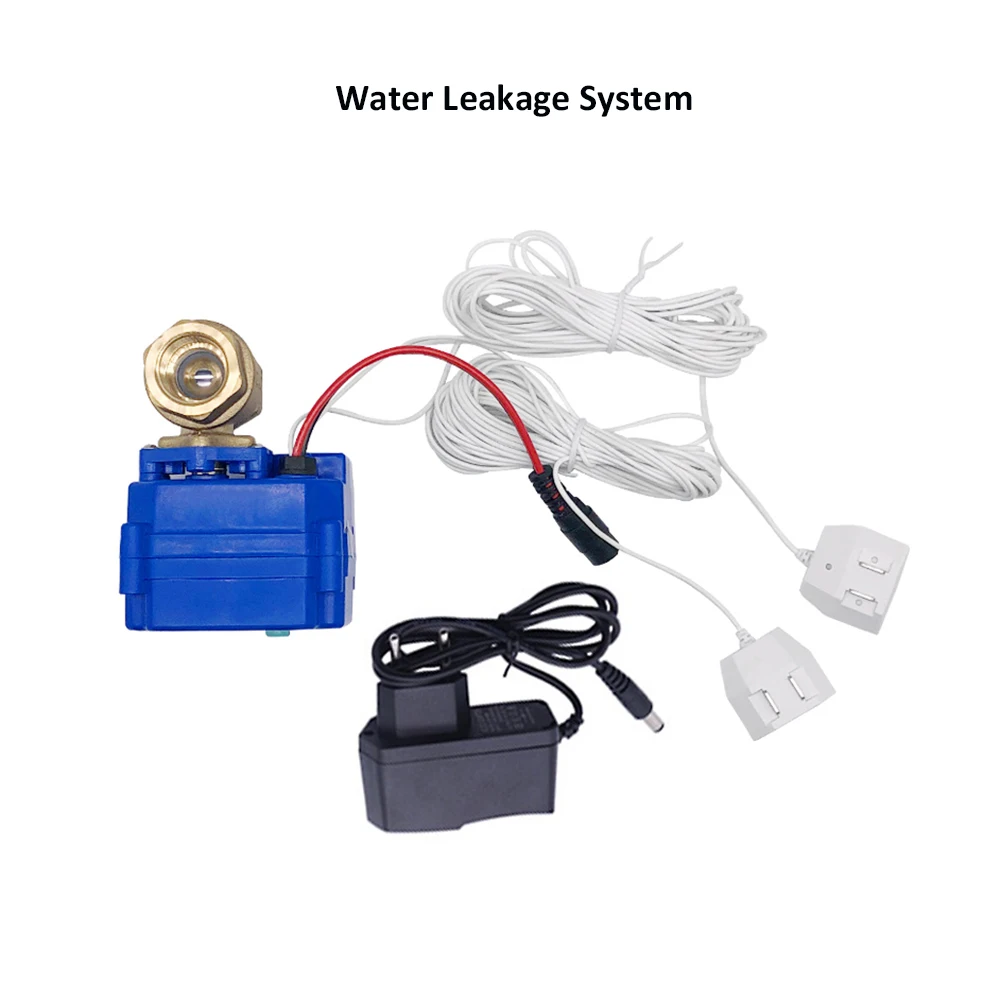 Imagem -02 - Smart Water Leak Detector System Anti Overflow Vazamento Sensor 1pc Alarm Valve Pcs Cabo Sensor Pol Pol Pol