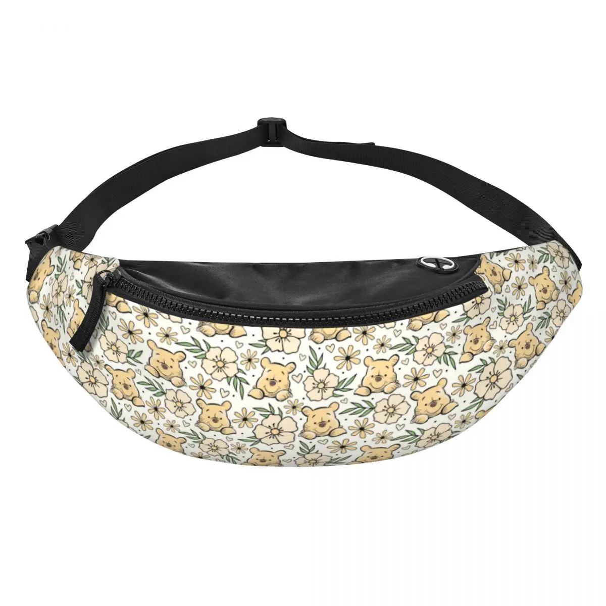 

Custom W-Winnie Anime The Pooh Fanny Pack Men Women Fashion Crossbody Waist Bag for Traveling Phone Money Pouch