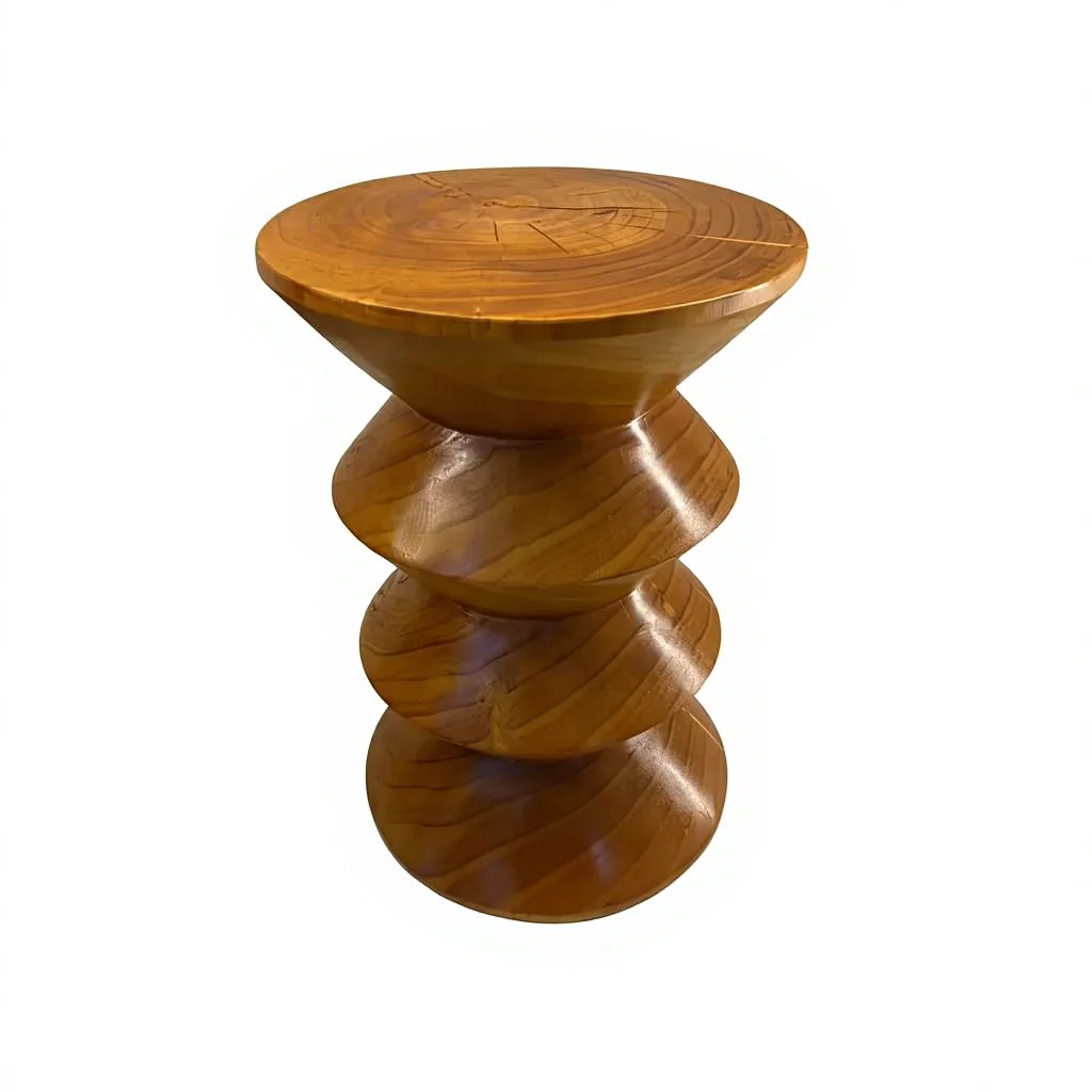 #@Oak Stone Custom CNC Machined Wabi-Sabi Living Room Furniture Coffee Table Router Kit