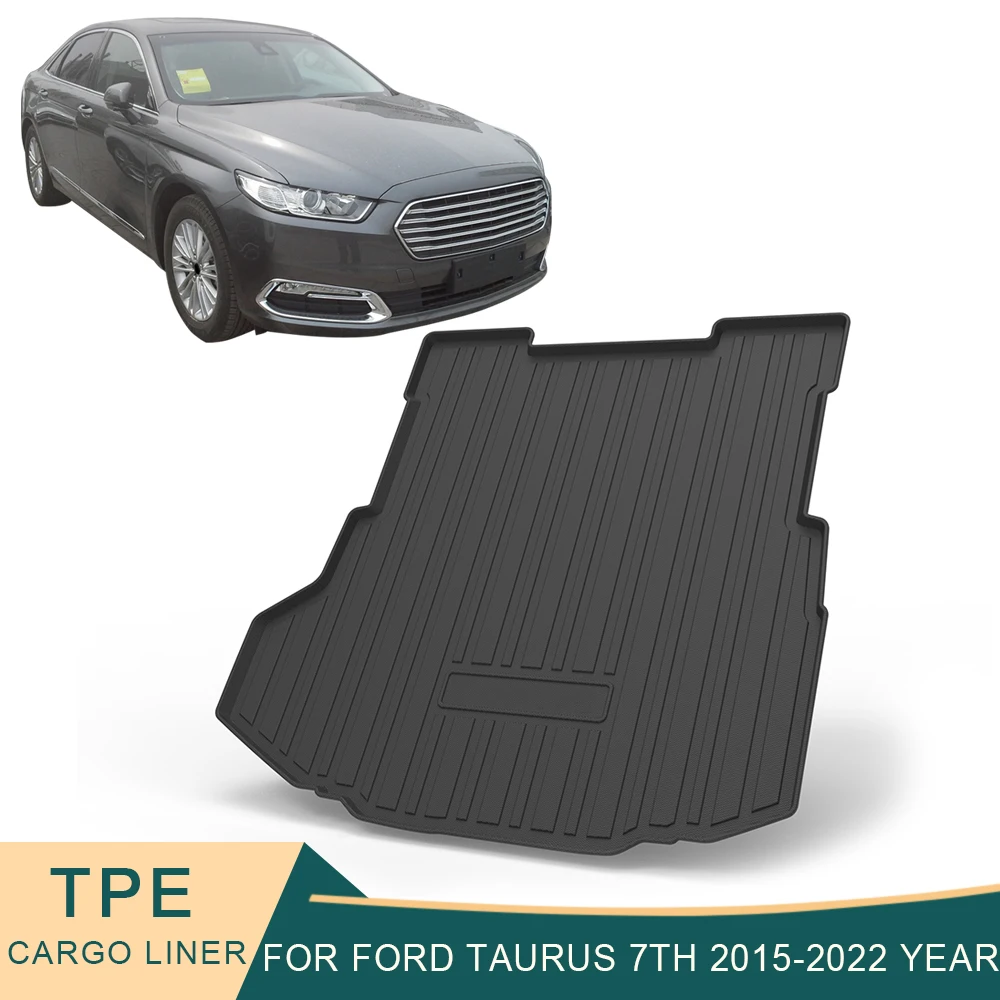 

For Ford Taurus 7th 2015-2022 Car Cargo Liner All-Weather TPE Non-slip Trunk Mats Waterproof Boot Tray Trunk Carpet Accessories