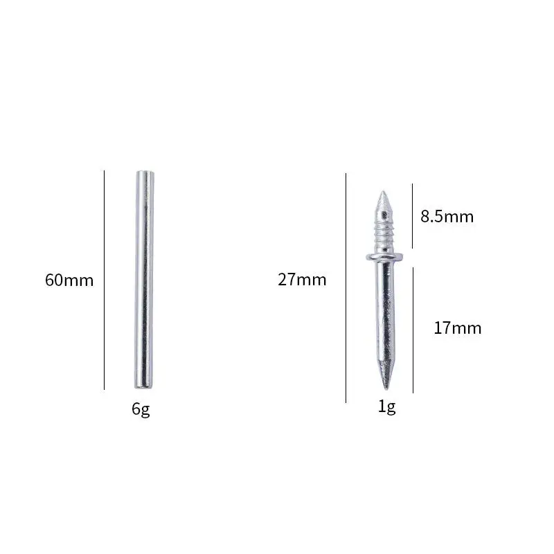 50/100pcs Pcs Nail Without Marks Metal Rust-Proof Nails Wood No Trace Double Head Nails Seamless Nails Skirting Thread Seamless