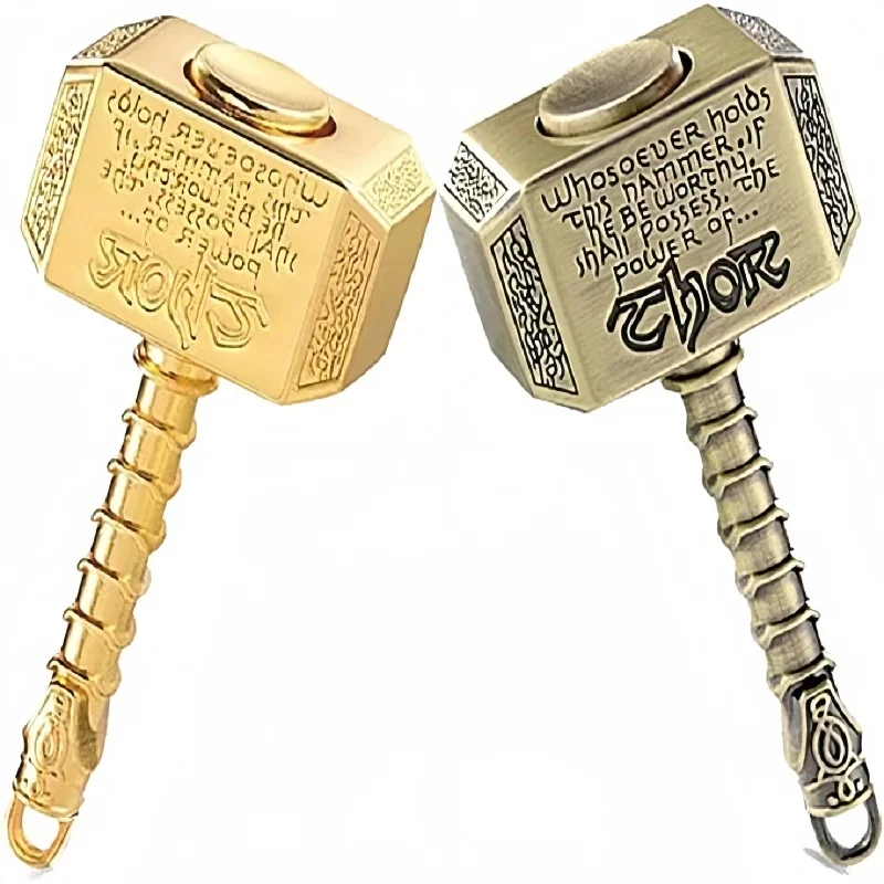 سبيكة الإصبع الدوران سبينر تململ لعبة للبالغين مكافحة الإجهاد الإغاثة إصبع الجيروسكوب مكافحة القلق لعبة المطرقة المعدنية