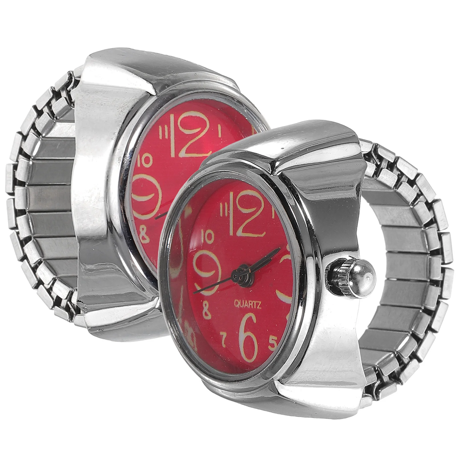 طقم ساعات بحلقة مكون من قطعتين، تصميم رائع فريد من نوعه، متعدد المناسبات، ساعة كوارتز يمكن ارتداؤها، هدية مريحة للاستخدام اليومي للأصدقاء