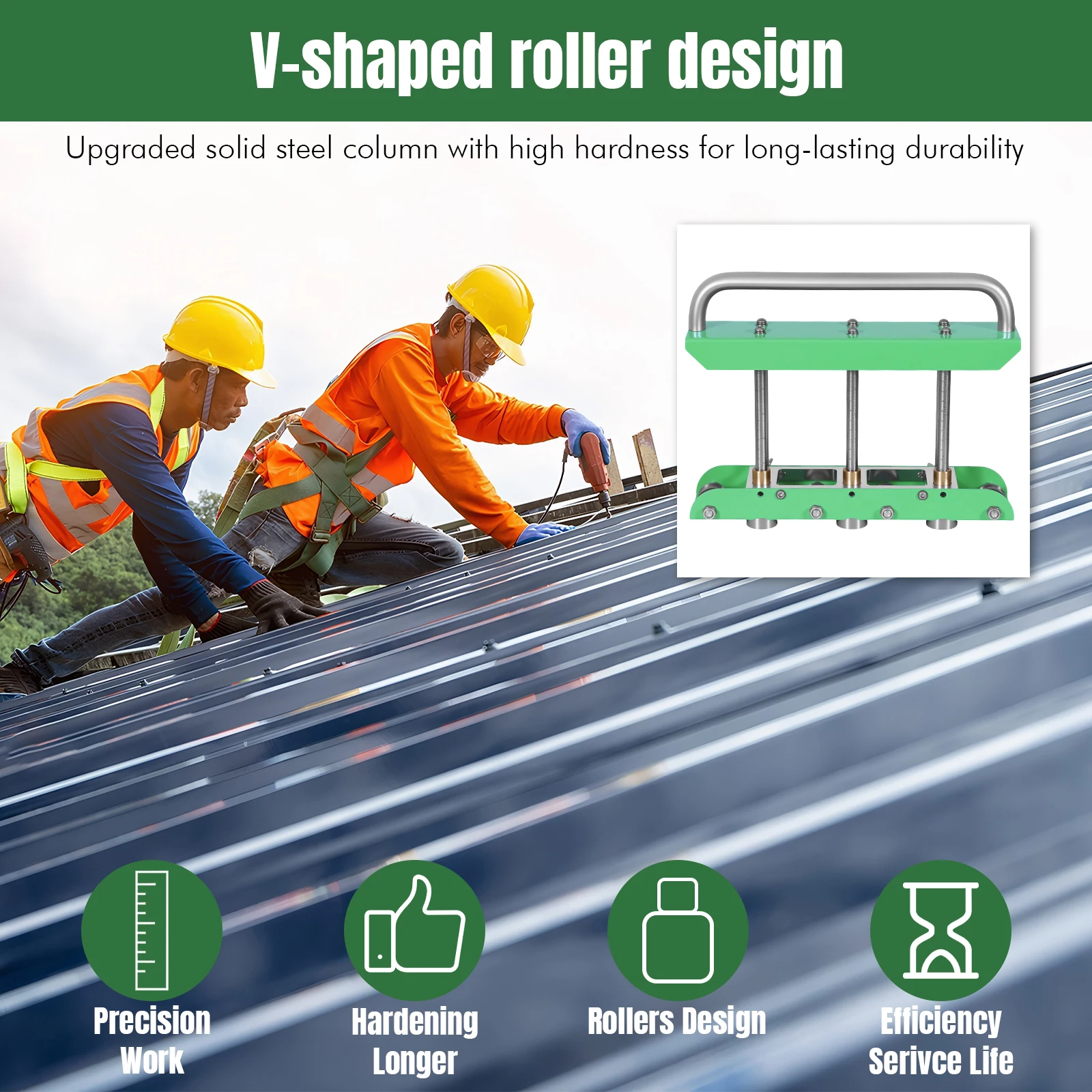 เครื่องดัดแผ่นโลหะ 0-90 องศา สำหรับงานหนัก ทนทานต่อการสึกหรอ เหมาะสำหรับทำรางน้ำฝนและทำขอบพับ