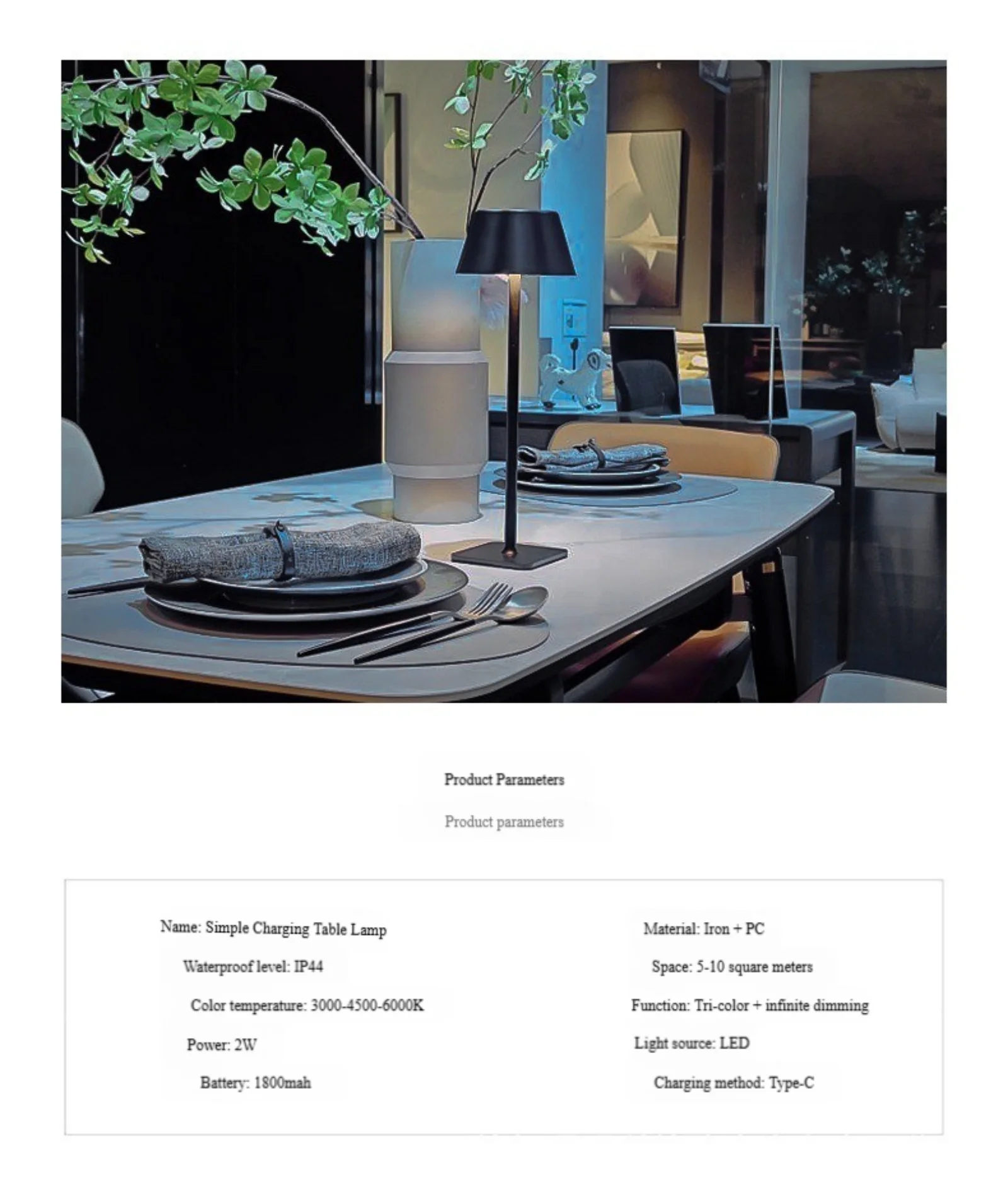 LED Night light Touch Sensor lamp Bedroom dining room decorative desk lamp Bedside Lighting