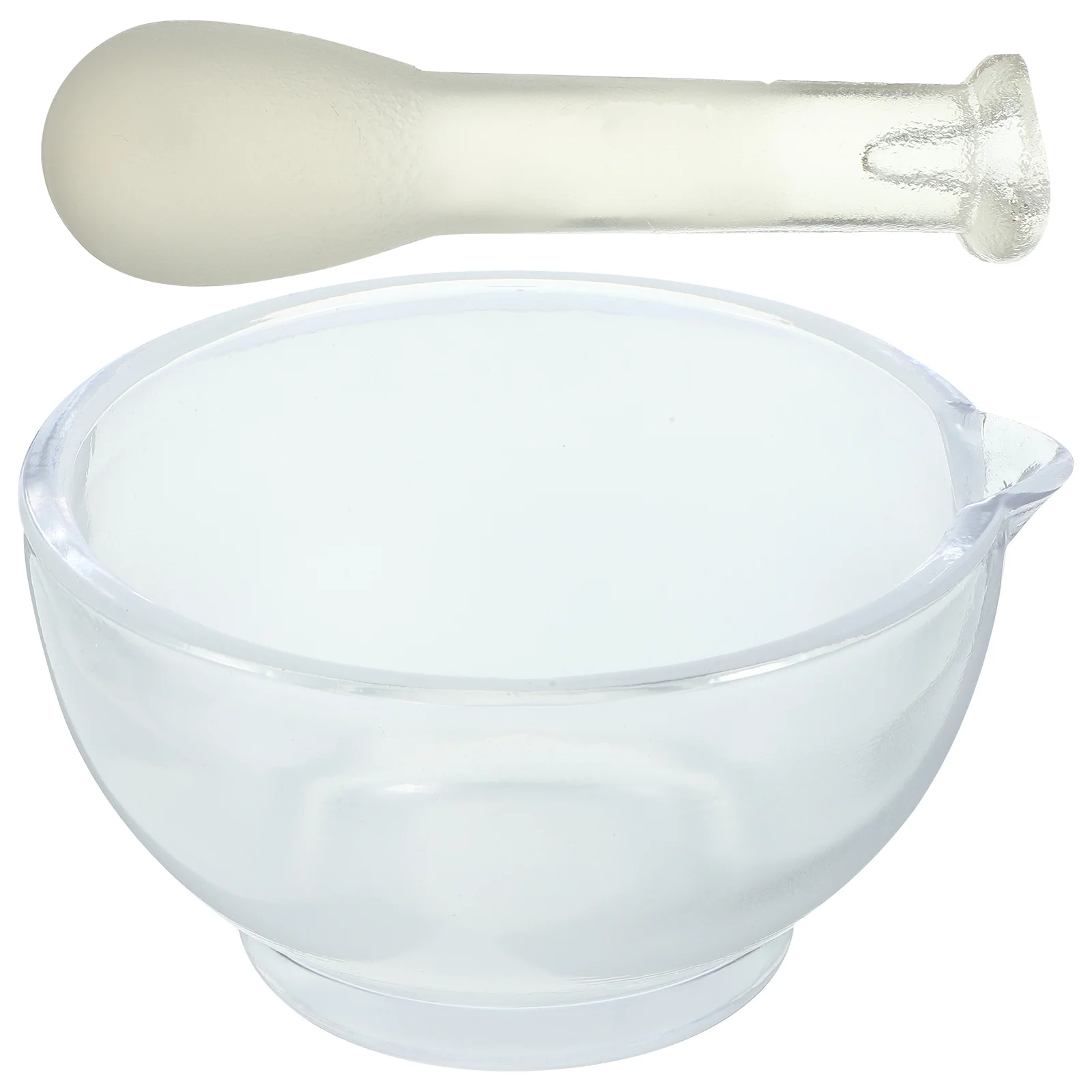 

Household Glass Mortar Pestle Set for Garlic Spice Grinding Kitchen Tools Easy to Clean Garlic Kitchen Tools