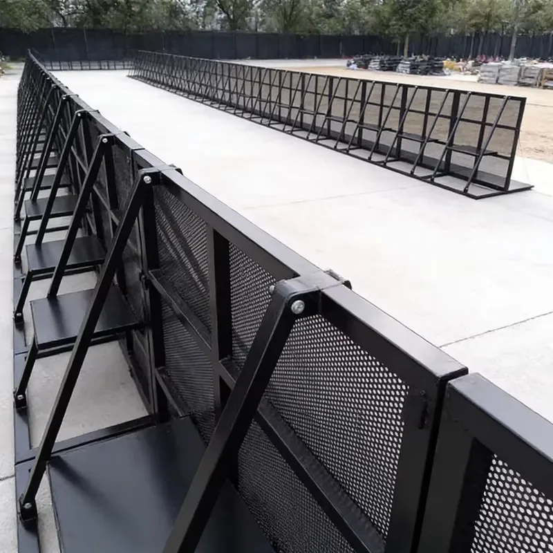 Wholesale Foldable Metal Concert Barrier Blast Proof Stage Barricade Temporary Crowd Separation Fence