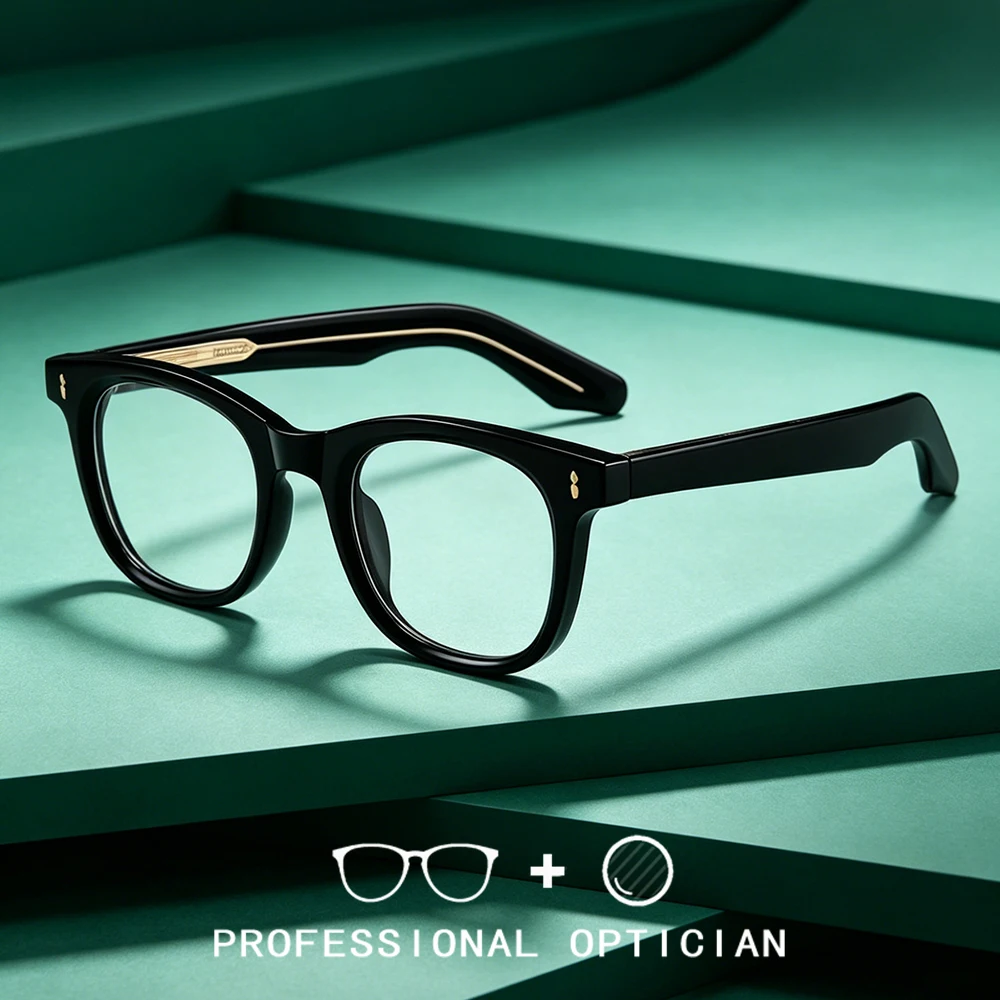 

Trendy Acetate Prescription Glasses Women Stylish Design Progressive Optical Eyewear Anti-Blue Light Myopia Eyeglasses