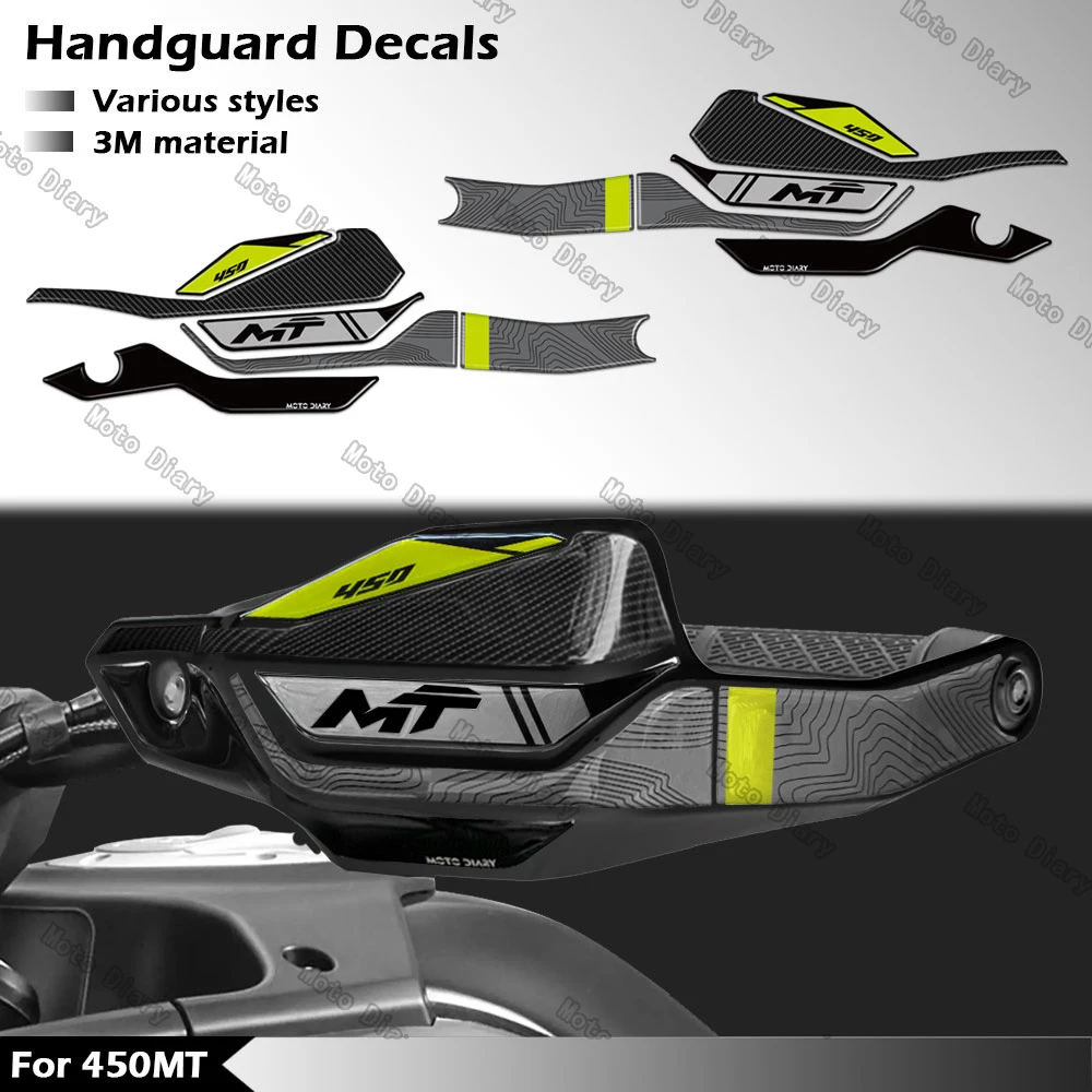 3D Motorcycle HandGuard Stickers Shield Hand Guard Decals For CFMOTO 450MT CF moto 450 mt 2024