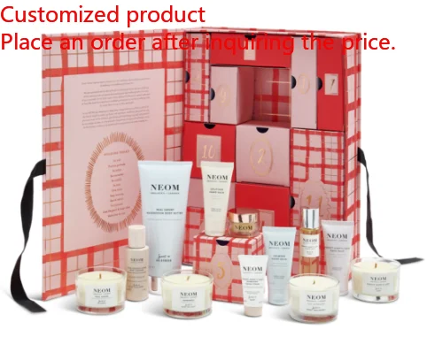 

2025Custom Cardboard Paper Advent Calendar Box Wholesale Christmas Makeup Jewelry Packaging Advent Calendar Empty Box for Chocol