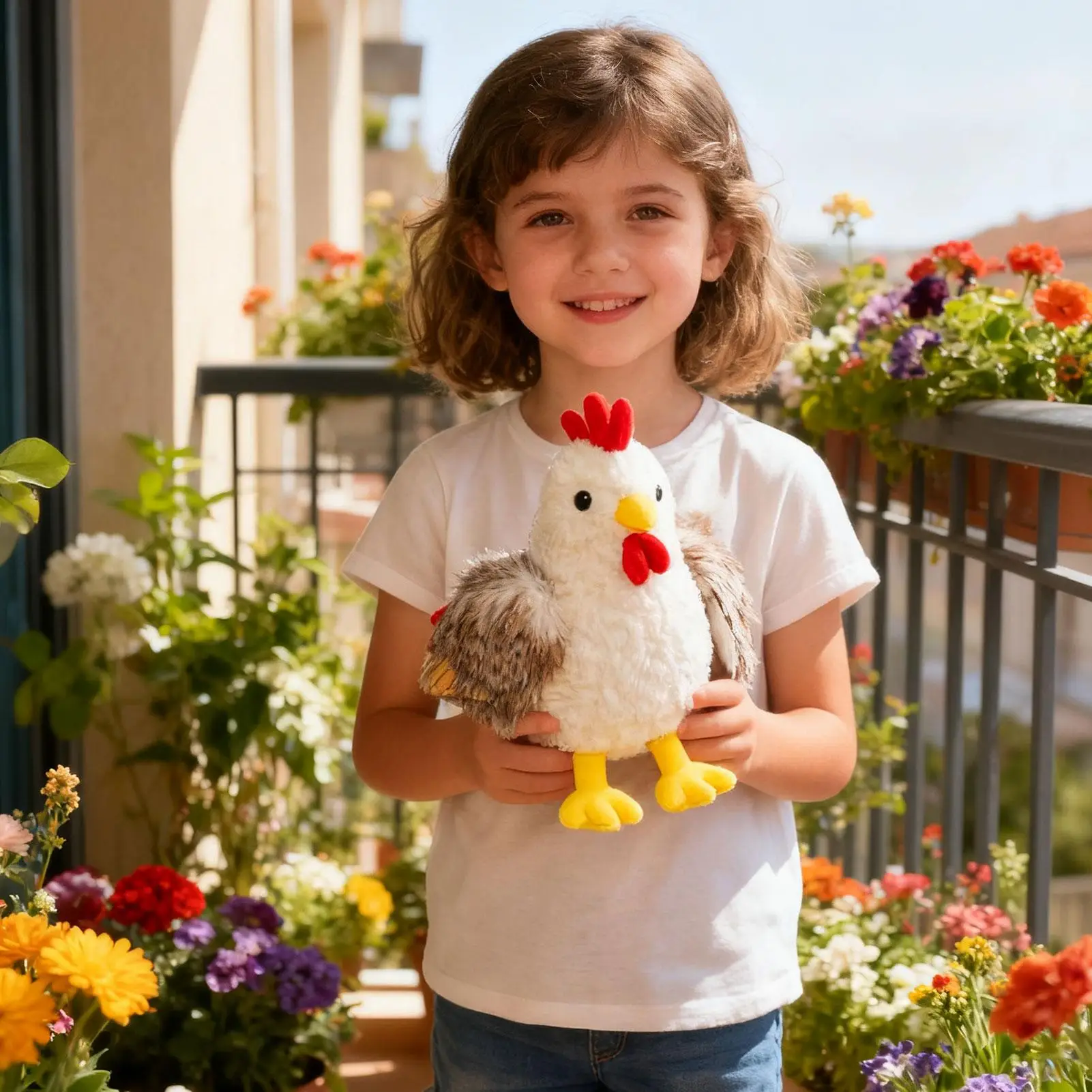 Kip pluche interactieve zintuiglijke veilige pop zachte pluche haan voor familie kinderen jongen meisje verjaardag reizen thuis binnen