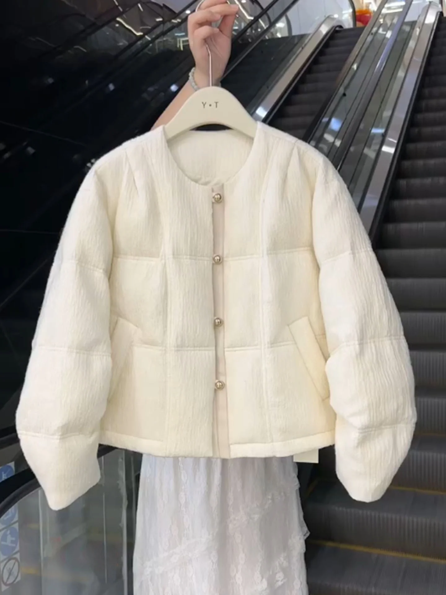 

Новое китайское белое orth down Jaet, женское модное зимнее пальто с высокой талией, длинная свековая верхняя одежда высокого качества