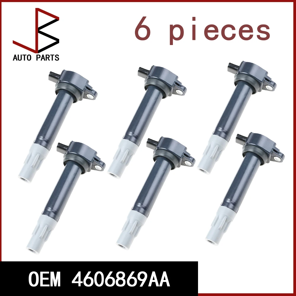 

6 шт./лот OEM 4606869 АА 4606869 Катушка зажигания AB для 6-цилиндрового Chrysler 300 Sebring Dodge Avenger Nitro Dodge 4,0 л 2,7 л 3,5 л