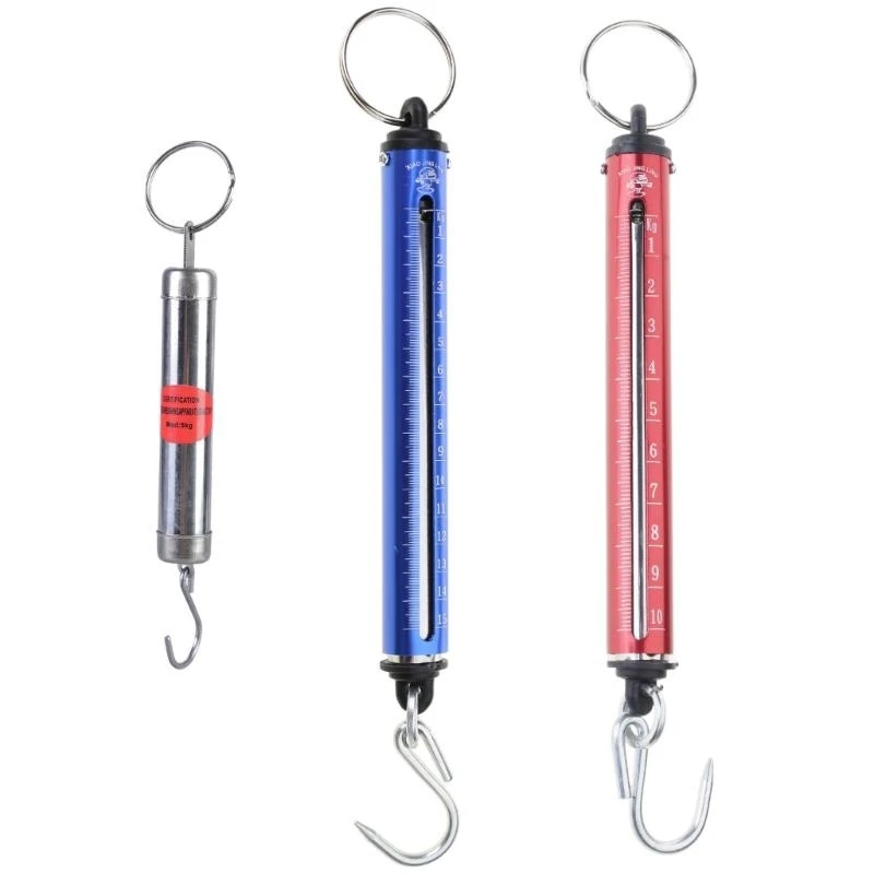 

Metal Mechanical Handheld Spring Scale Dynamometer Cylinder Balance For Travel Luggage And Kitchen Use Household Tasks